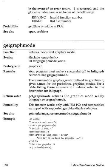 table listing these enumeration description for initgraph. 