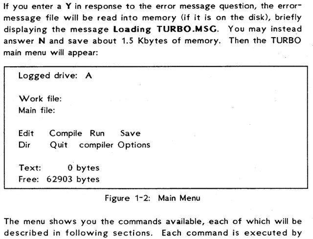 Figure 1-2: Main Menu 