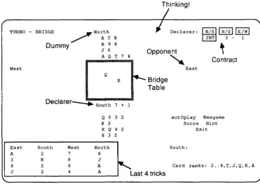 Figure 3-1. Turbo Bridge Screen During Play 