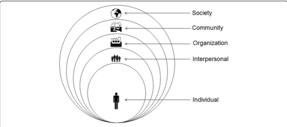 Fig. 1 The Social Ecological Approach