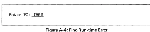 Figure A-4: Find Run-time Error 