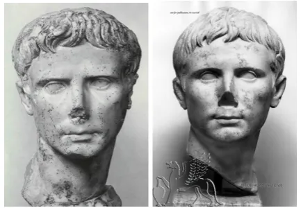 Figure 8. Statues of Emperors Tiberius and Mar-cus Aurelius, where this statue of Tiberius is in-correctly classiﬁed as Marcus Aurelius