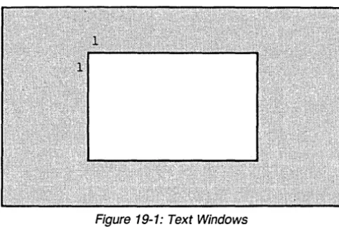 Figure 19-1: Text Windows 