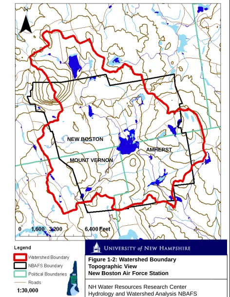 Figure 1-2: Watershed Boundary Topographic View