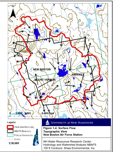 Figure 1-4: Surface FlowTopographic View