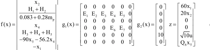Table 3. Values of friction coefficients