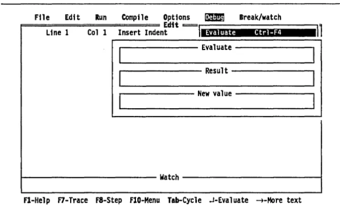 Figure 6.1: The Evaluate Window 