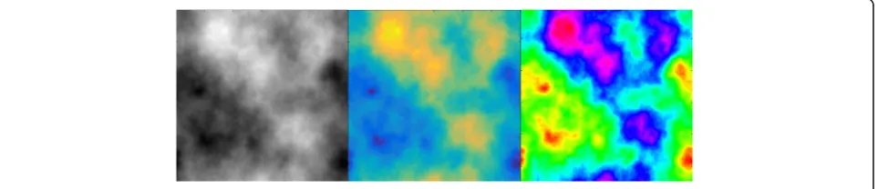 Fig. 2 Three ways to present the same set of data in color