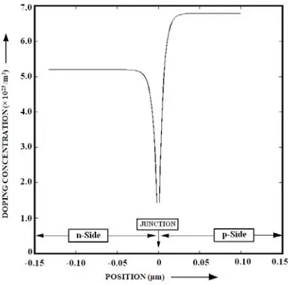Fig. 2 Doping profile of the diode. 