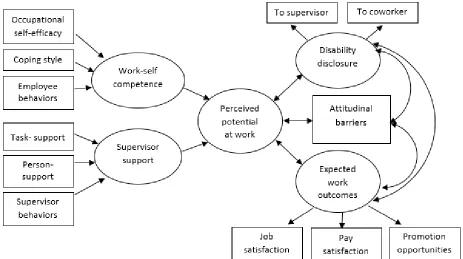 Figure 1. Conceptual Model of Perceived Potential at Work among Employees with Disabilities  