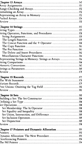 Table oj Contents 
