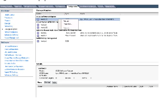 Figure 7-11 iSCSI initiator properties 