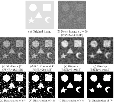 Figure 4: Results of Denoising and Binarization using Otsu’s thresholds for 256 × 256Shapes