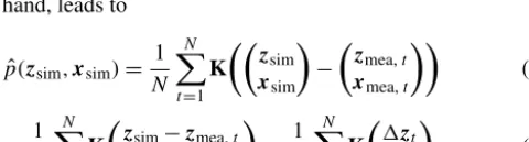 Figure 1 visualizes some of the used quantities.The state variables of the sensor-output zt consist of theestimated target position��T (e.g