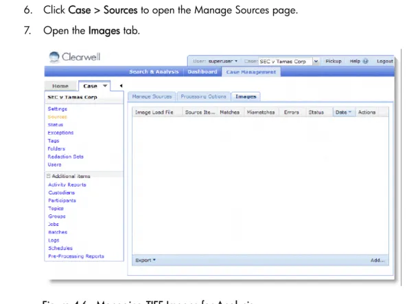 Figure 4-6   Managing TIFF Images for Analysis