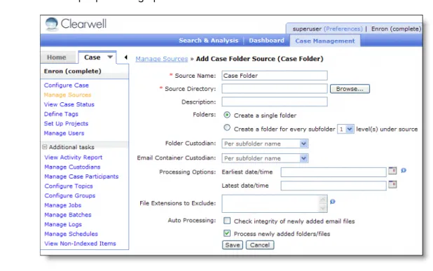 Table 4-10   Case Folder Information 