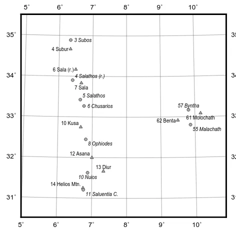 Figure 4. Presumably identical places of GH 4.1 Mauritania Tin-gitana (upright) and GH 4.6 Libya Interior (italic)