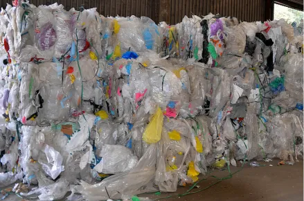 Figure 3.2: Plastic Waste Bale, that will be processed by the FWL