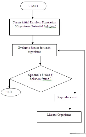 Fig. 2 The Flow chart of the genetic algorithm 