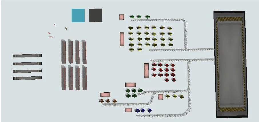 FIGURE 32 TOP VIEW OF THE 3D MODEL 