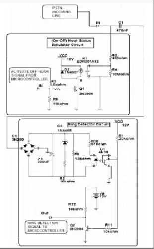 Fig. 2: Ring Detector and off look simmlator circuit