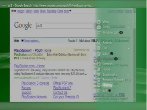 Figure 2. Accessing the browser history.