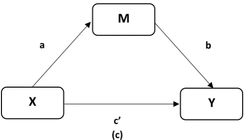 Figure 2: Schematic simple mediation model 