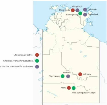 Figure 1. Map of inDigiMOB sites, July 2007 to June 2008