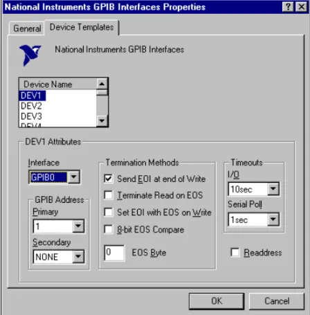 Figure 2-5.  Device Templates Tab for the Logical Device Templates