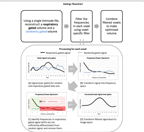 Figure 1 Flowchart illustrating gating+ workflow. The processing applied to each voxel is shown in the lower box