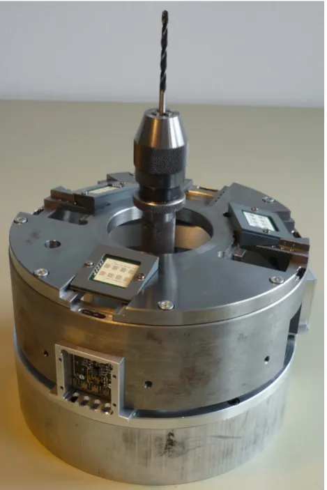 Fig. 2. Initiative measurement mock-up designed and manufacturedin our workshop and the Radar module on the surrounding area