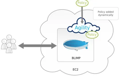 Fig. 2: Agility managing BLIMP on a single cloud 