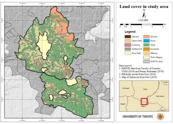 Figure 5: Land cover in the study area. 