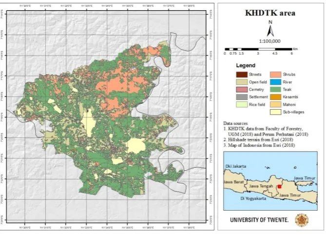 Figure 1: The KHDTK area. 