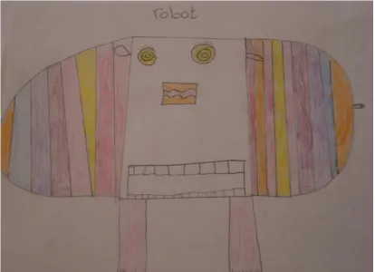 Figure 4 Oval-shaped robot drawn by a girl 