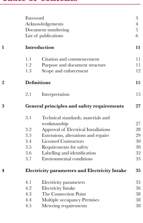 Table of  contents Foreword  3 Acknowledgements  4 Document numbering  5 List of  publications  6 1 Introduction  11