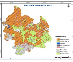 Fig 2: Geomorphology of the study area 