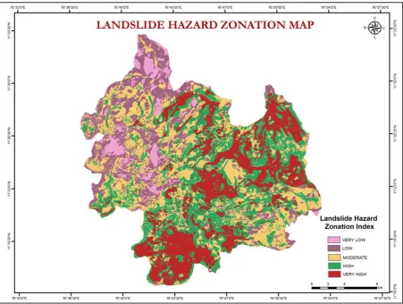 Fig 3 Landslide Hazard Zonation Map 