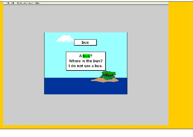 FIGURE 3.2:  EXAMPLE OF  THE “SENTENCE MASTER” INTERFACE 