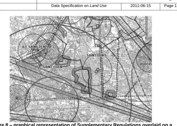 Figure 8 – graphical representation of Supplementary Regulations overlaid on a  topographic map 