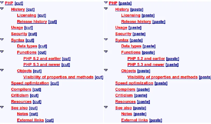 Figure 3.5: The two stages of changing a Domain hierarchy in MOT1.0 