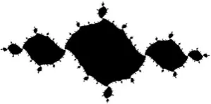 Figure 2.1: The black region denotes N(f−1+0.1i).