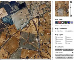 Figure 1. Landscape visualisation tool online interface 