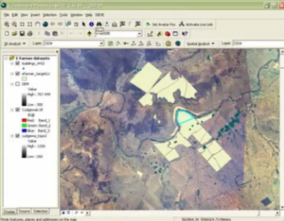 Figure 3a. ArcGIS view of eFarmer generated  polygons in NE Victoria 