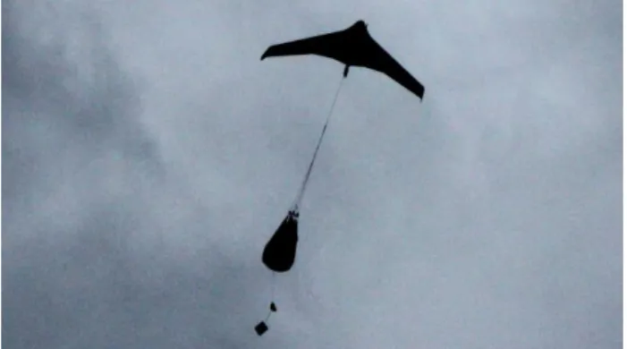 Figure 3: The C-Astral Bramor UAV on the catapult ready for  launch. 