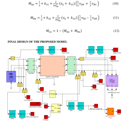 Figure 3.1: Compact structure of model with MC and three phase load  