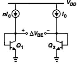 Figure 1 Generation of PTAT voltage  
