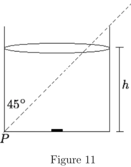 Figure 11(a) In Figure 11, draw the light ray that