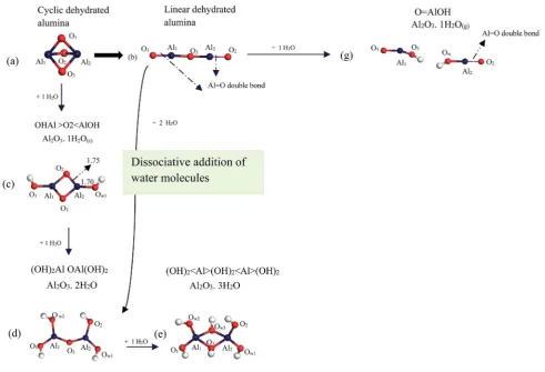 Fig. 3Structures of the Al2O3 + nH2O.
