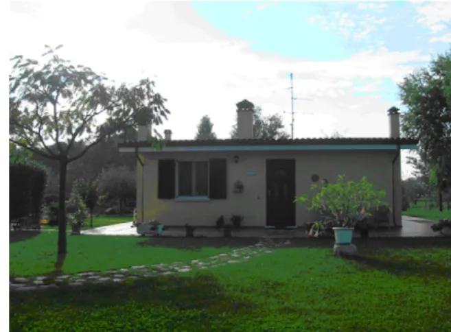 Fig. 1. The case study: view of the single-family house in the local context.